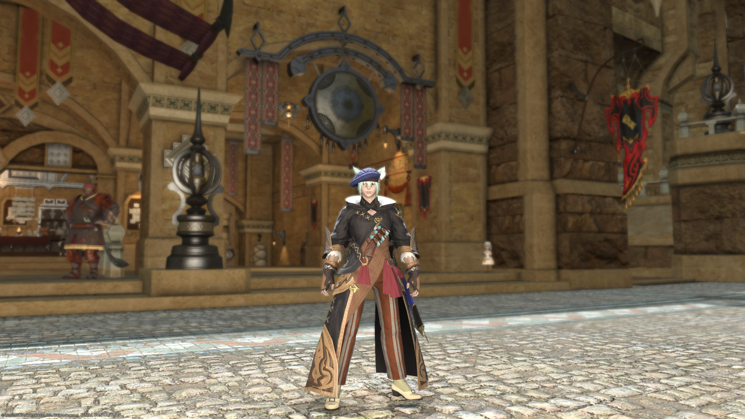 My character posting in Uldah.